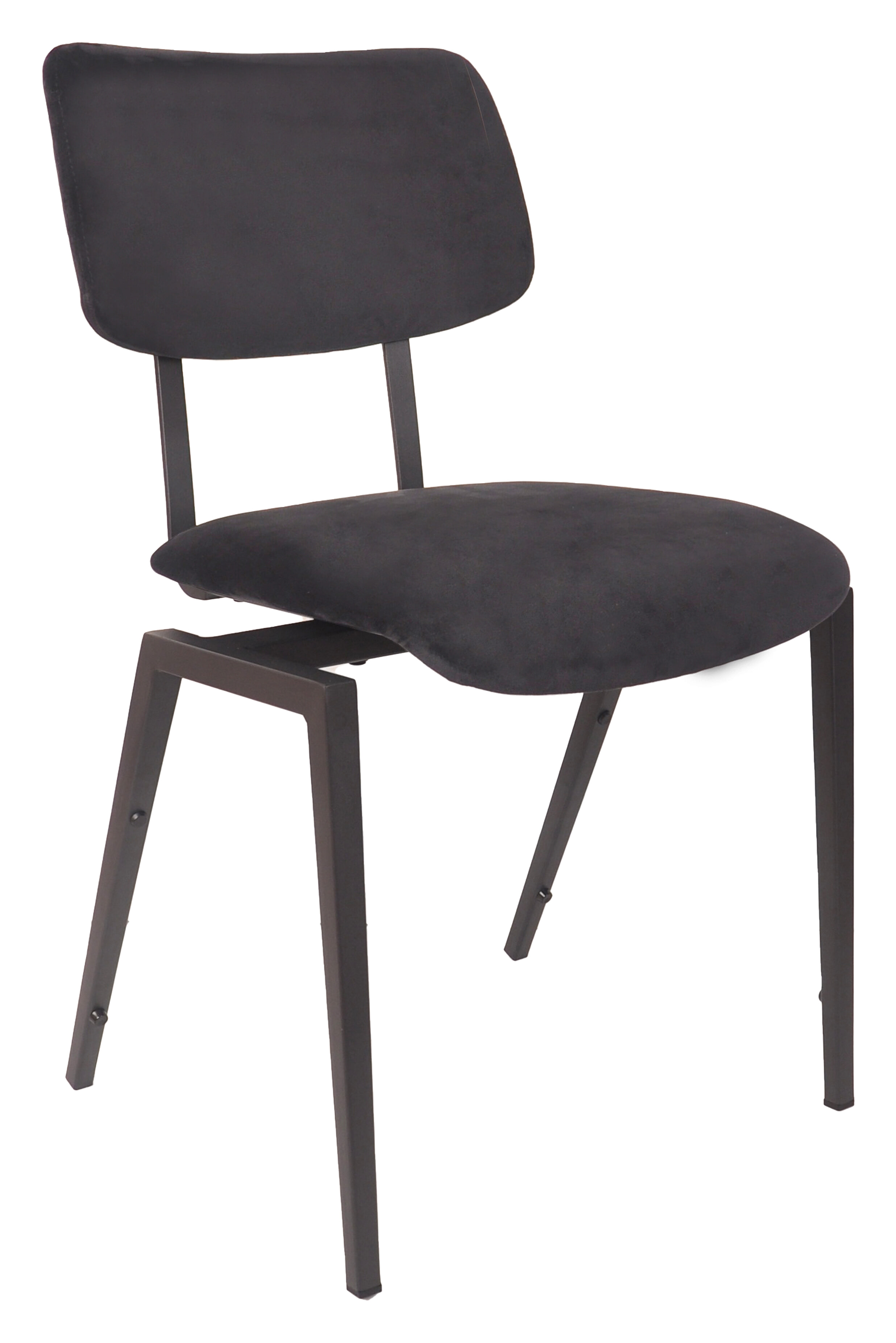 LABEL51 Eetkamerstoel Schoolstoel Velvet - Taupe