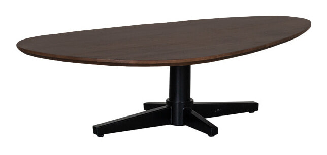 LABEL51 Organische Salontafel Rosie Espresso Mangohout, 140 x 75cm