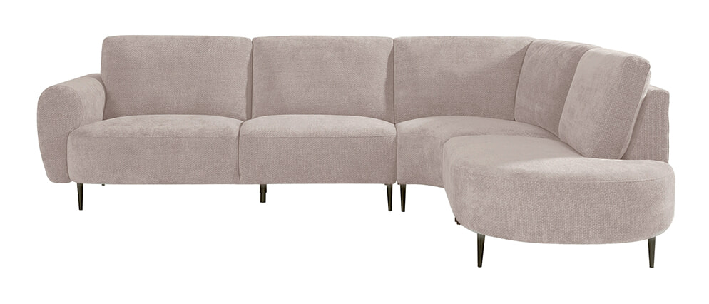 LABEL51 Hoekbank Milano Rechts, Elite stof - Clay