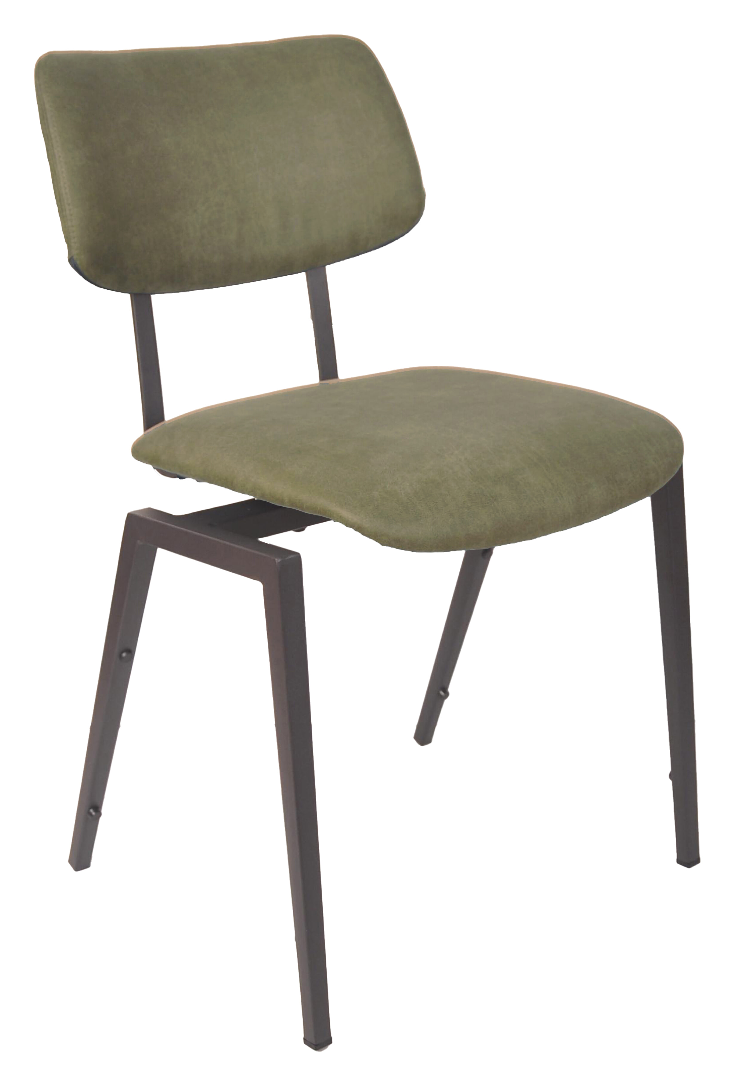 LABEL51 Eetkamerstoel Schoolstoel Micro Suede - Moss