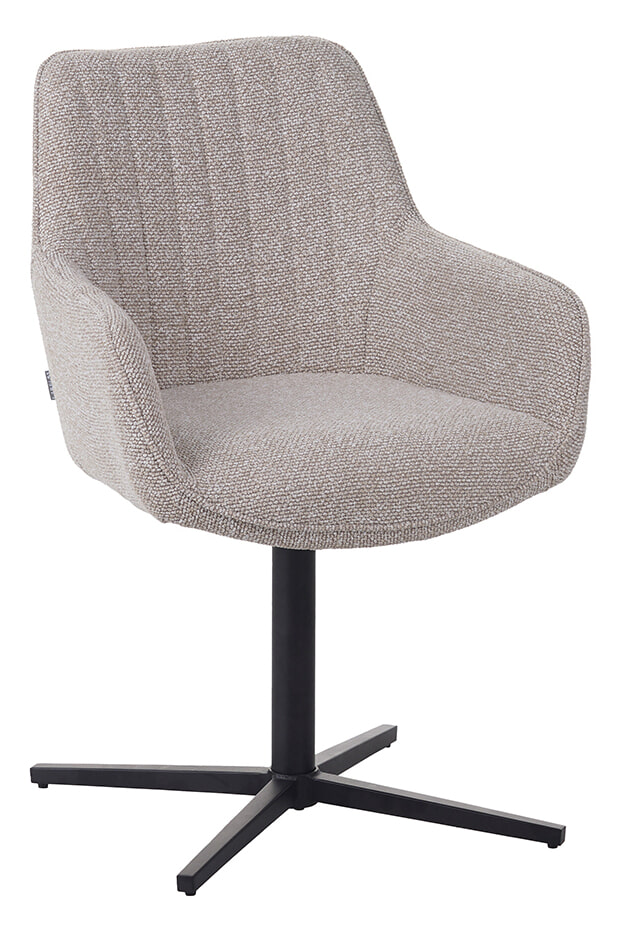 LABEL51 Eetkamerstoel Mira Bouclé - Naturel