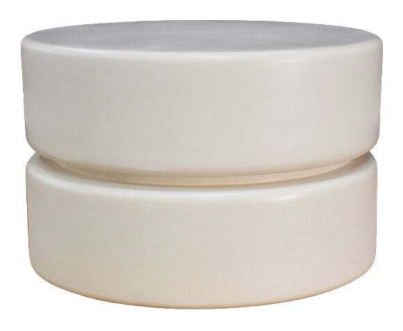 LABEL51 Ronde Salontafel 'Milly' Mangohout, 50cm, kleur Soft Sand