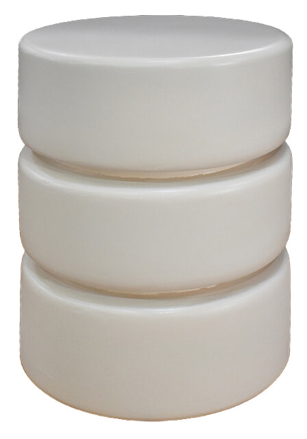 LABEL51 Ronde Bijzettafel 'Milly' Mangohout, 35cm, kleur Soft Sand