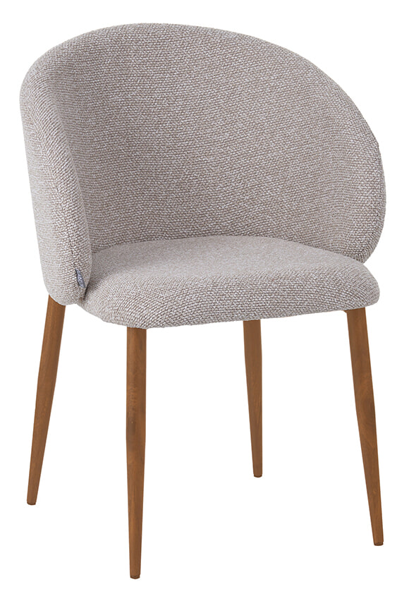 LABEL51 Eetkamerstoel Yuki Bouclé - Naturel