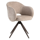 LABEL51 Eetkamerstoel 'Lela' Elite stof, kleur Clay