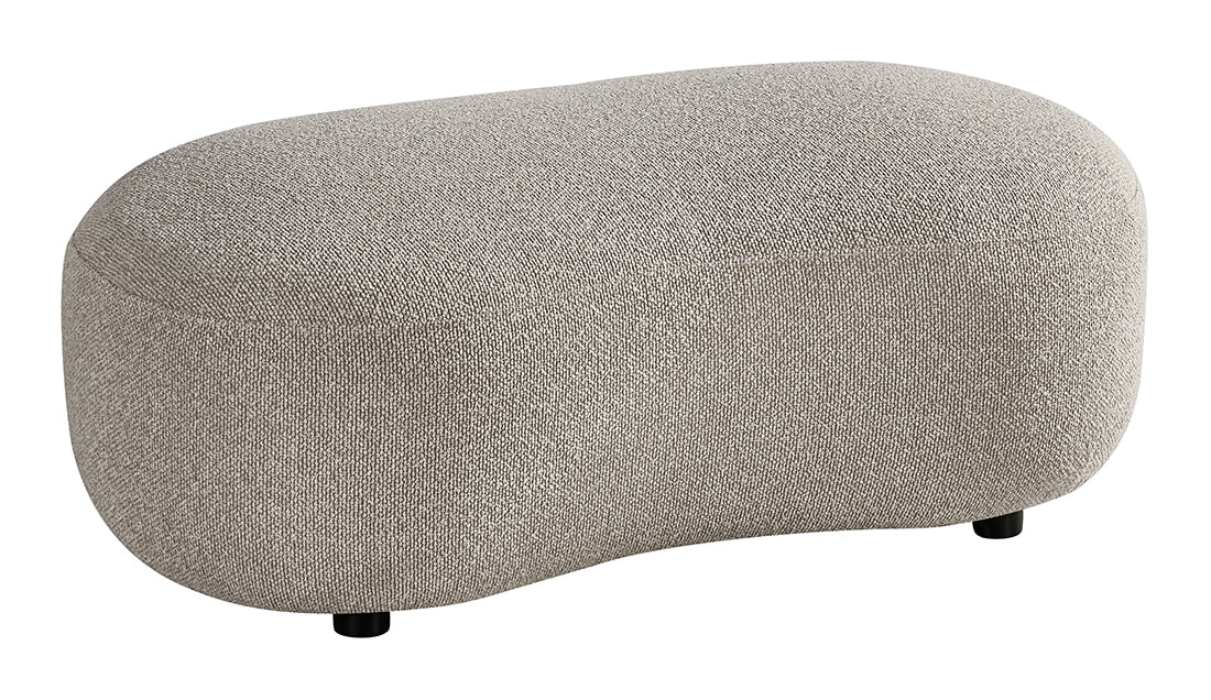 LABEL51 Hocker Florence Bouclé - Mushroom