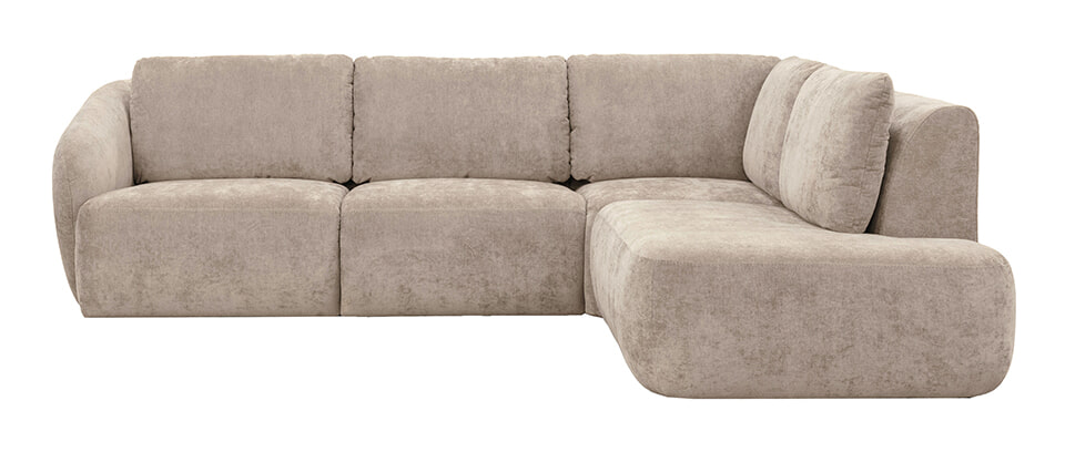 LABEL51 Hoekbank Matteo Rechts, 270cm, Maloy stof - Naturel