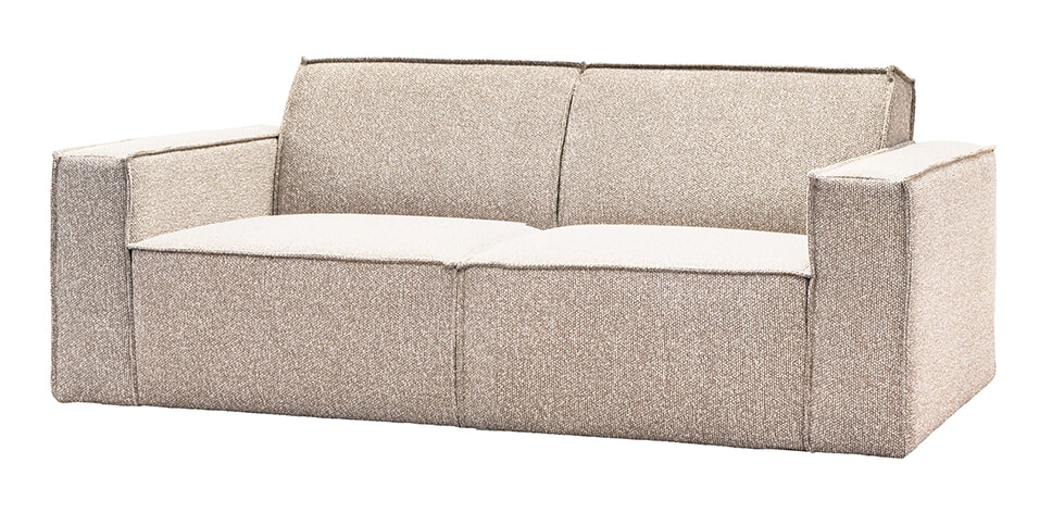 LABEL51 3-zits Bank 'Kay' Bouclé, kleur Naturel