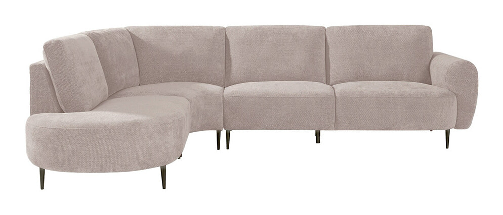 LABEL51 Hoekbank Milano 300cm, Links, Elite stof - Clay