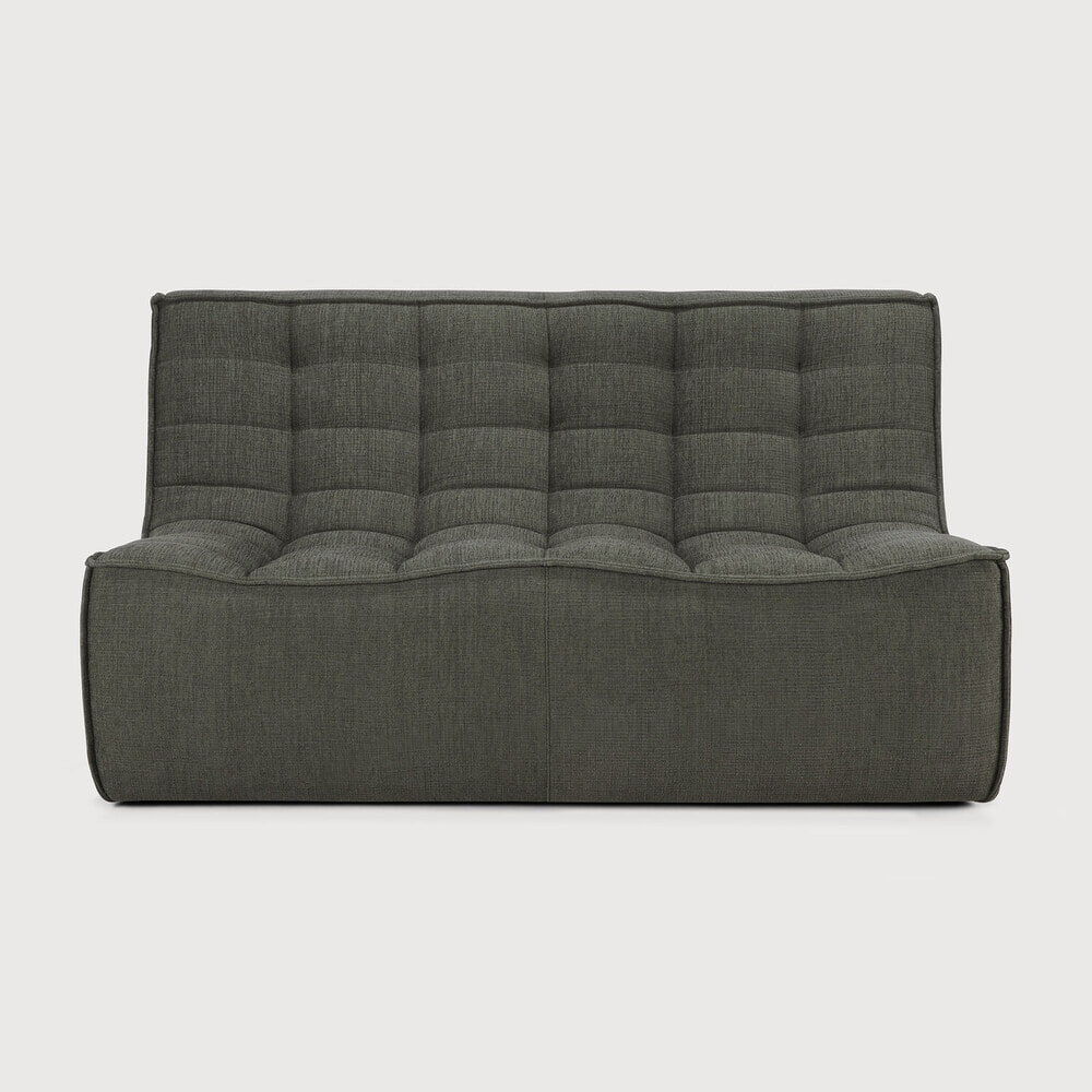 Ethnicraft Modulaire Bank 'N701' Eco, 2-zits, kleur Moss