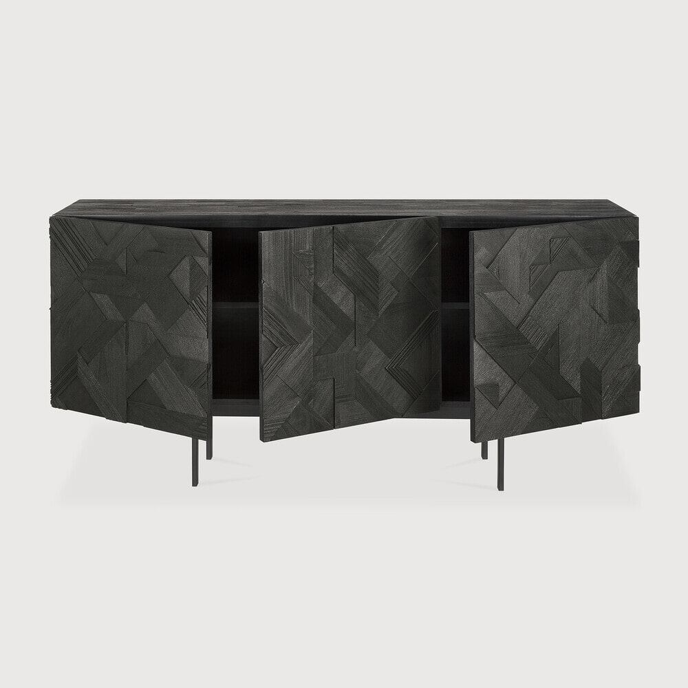 Ethnicraft Dressoir 'Graphic' Gevernist Teakhout, 168cm