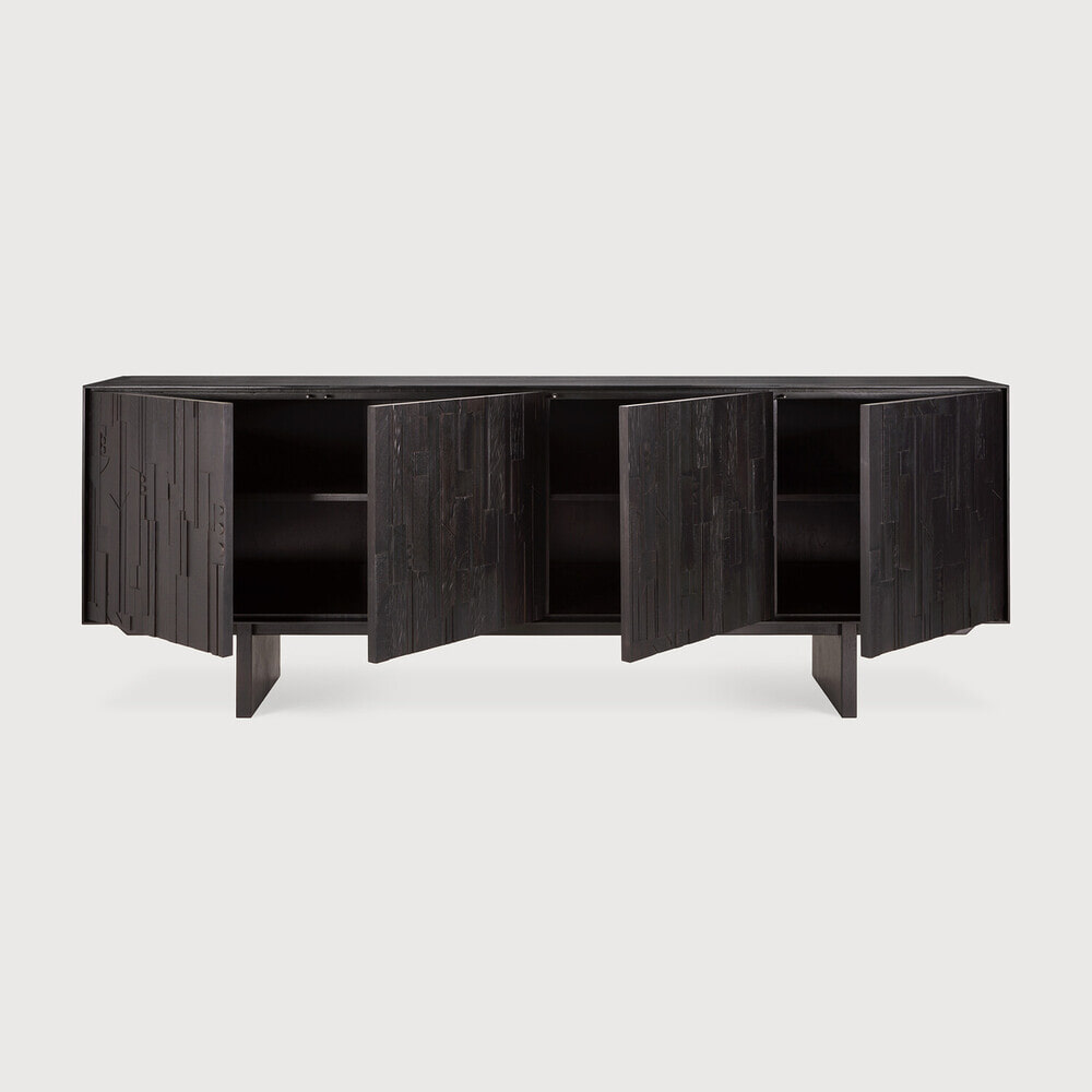Ethnicraft Dressoir 'Mosaic' Gevernist Teakhout, 227cm