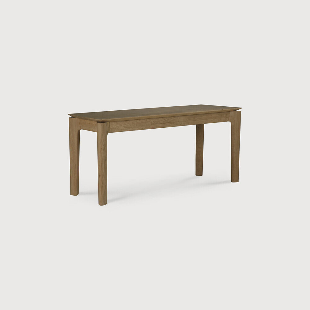 Ethnicraft Eetkamerbank 'Bok' Teakhout, 126cm, kleur Bruin