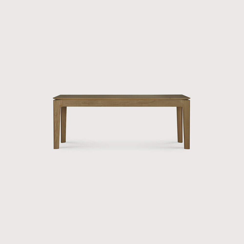 Ethnicraft Eetkamerbank 'Bok' Teakhout, 126cm, kleur Bruin