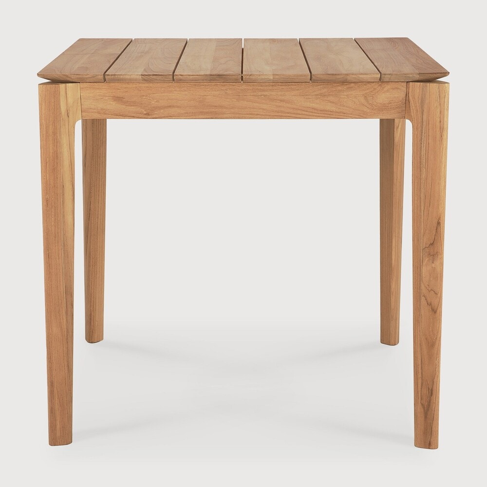 Ethnicraft Outdoor Bistrotafel 'Bok' Teakhout, 80 x 80cm, kleur Naturel