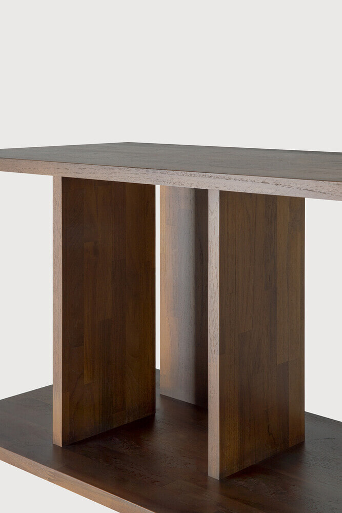 Ethnicraft Wandrek 'Irregular' Gevernist Teakhout, 115 x 224cm