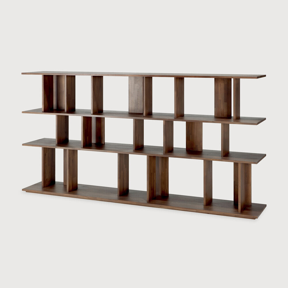 Ethnicraft Wandrek 'Irregular' Gevernist Teakhout, 115 x 224cm
