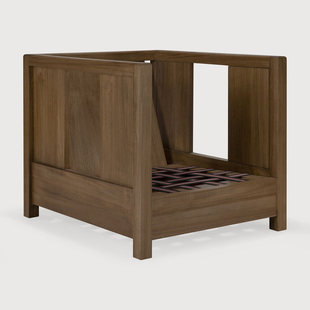 Ethnicraft Fauteuil Roan Teak Zonder Kussen - Wild Brown