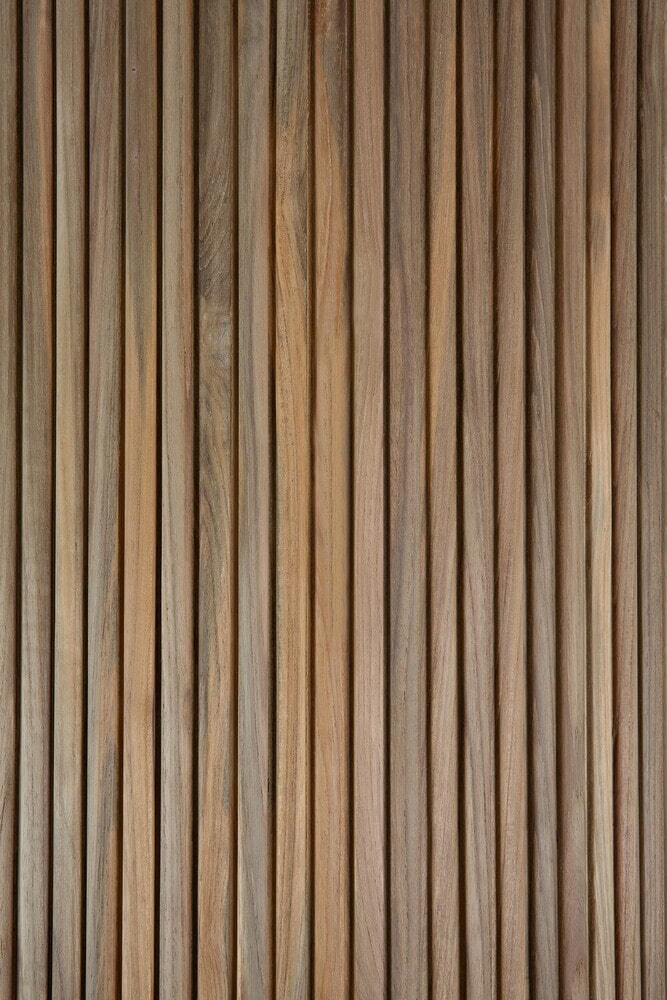 Ethnicraft Organische Outdoor Salontafel 'Boomerang' Beton en teakhout, 90 x 61cm