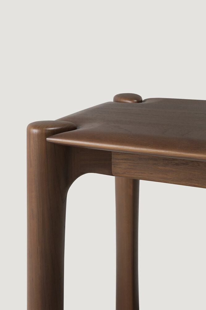 Ethnicraft Eetkamerbank 'PI' Gevernist Teakhout, 186cm, kleur Bruin