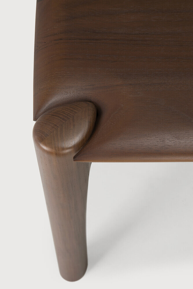 Ethnicraft Eetkamerbank 'PI' Gevernist Teakhout, 146cm, kleur Bruin