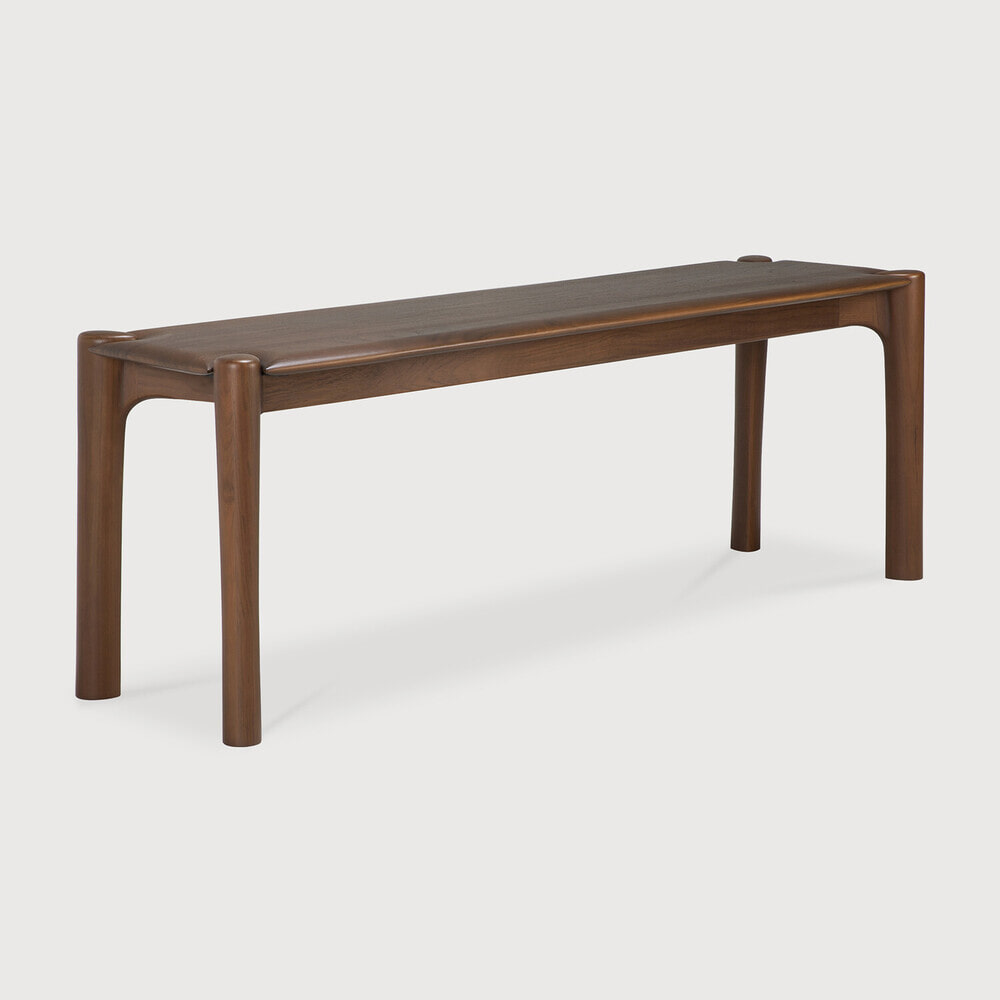 Ethnicraft Eetkamerbank 'PI' Gevernist Teakhout, 146cm, kleur Bruin