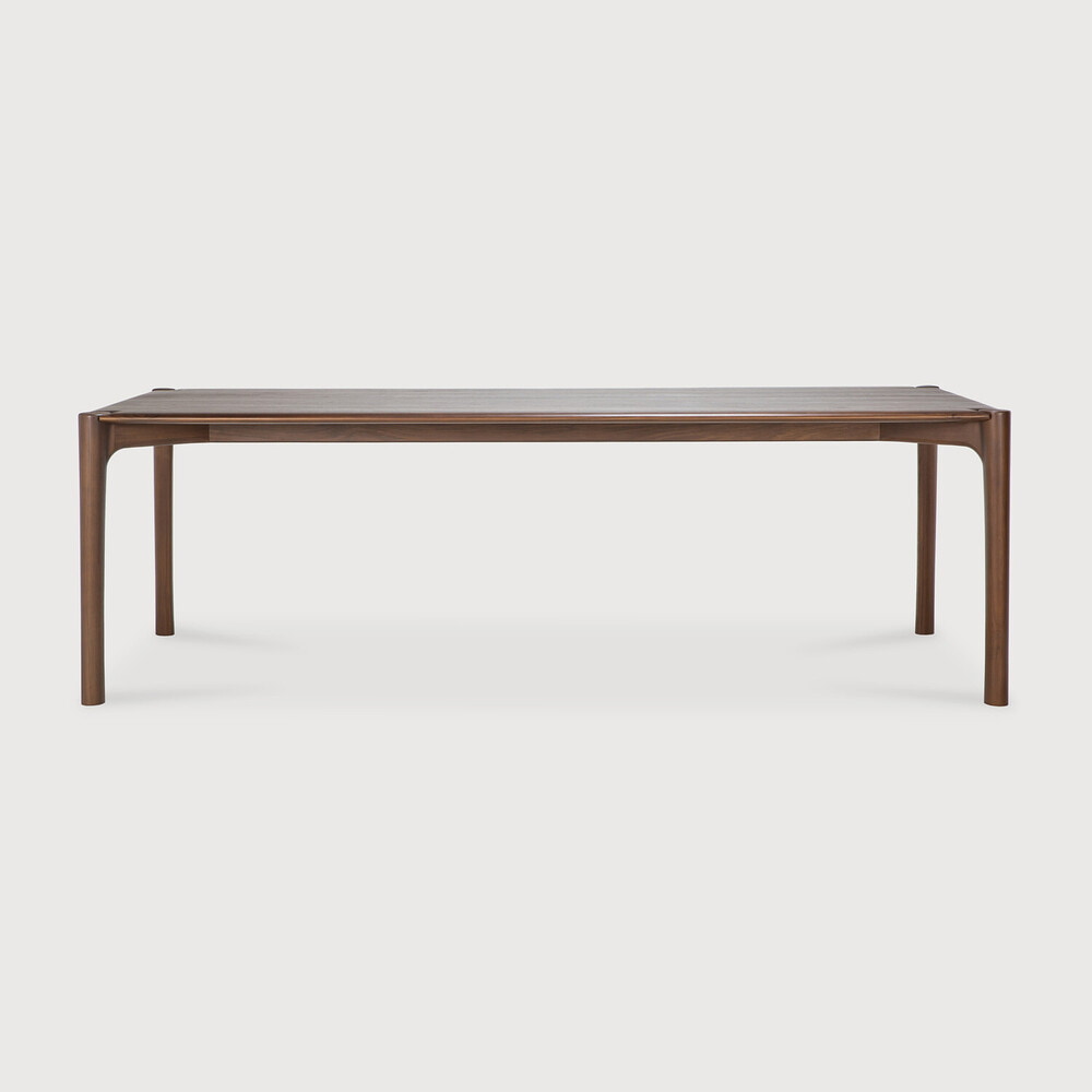 Ethnicraft Eettafel 'PI' Gevernist Teakhout, 240 x 100cm, kleur Bruin