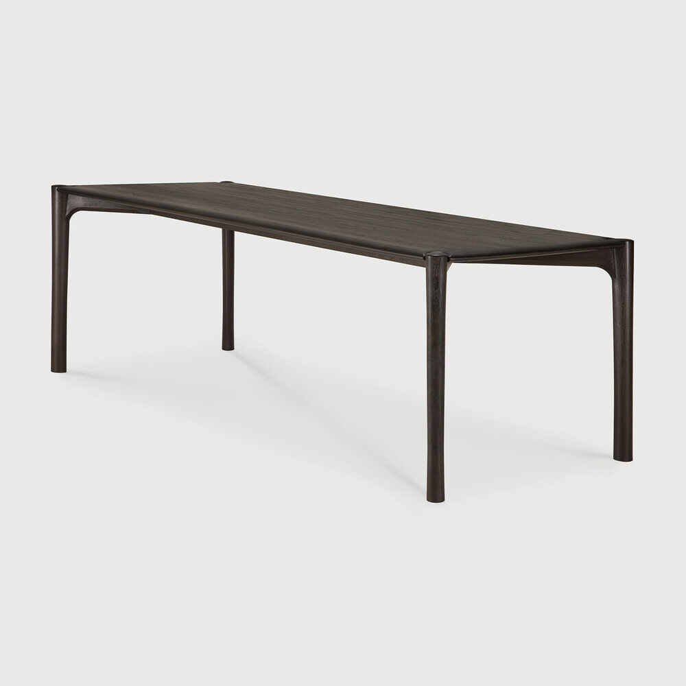 Ethnicraft Eettafel PI Gevernist Teakhout, 240 x 100cm - Donkerbruin