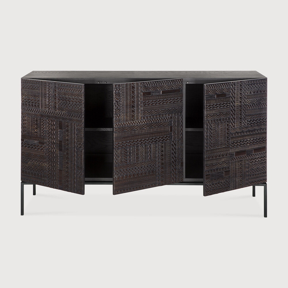 Ethnicraft Dressoir 'Tabwa' Gevernist Teakhout, 200cm