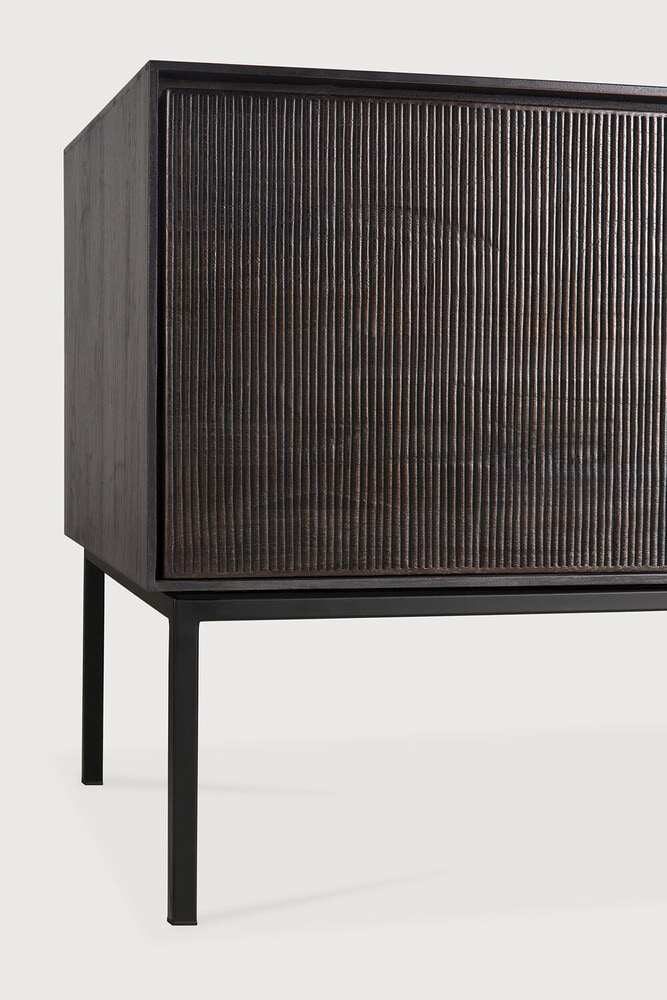 Ethnicraft TV-meubel 'Grooves' Gevernist Teakhout, 242cm