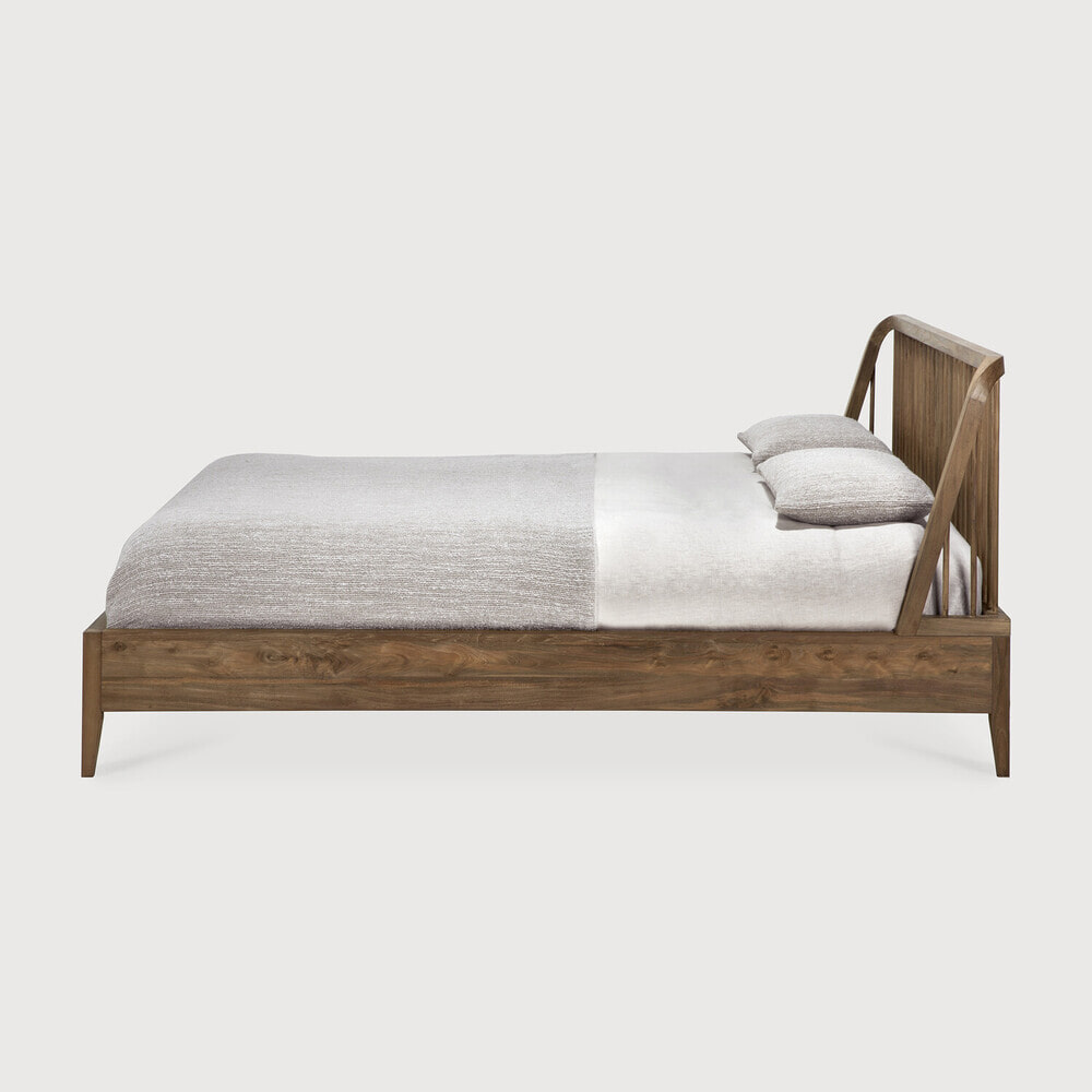 Ethnicraft Bed 'Spindle' Gerecycled Teak, 160 x 200cm