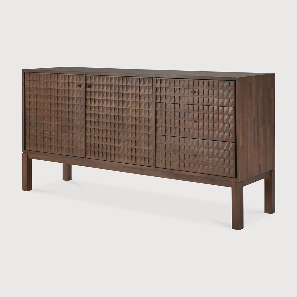 Ethnicraft Dressoir 'Sono' Gevernist Teakhout, 172cm