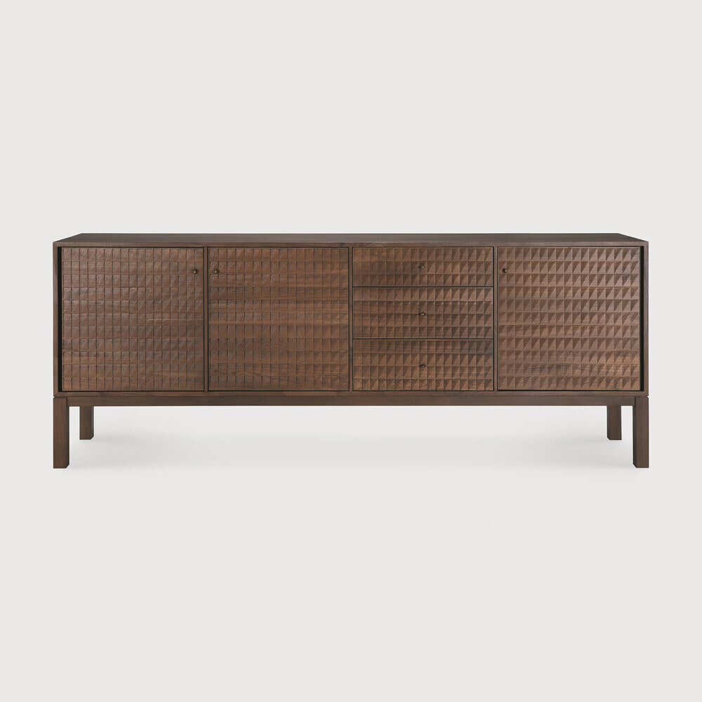 Ethnicraft Dressoir 'Sono' Gevernist Teakhout, 228cm