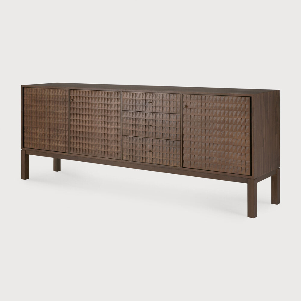 Ethnicraft Dressoir 'Sono' Gevernist Teakhout, 228cm