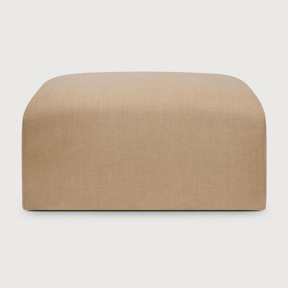 Ethnicraft Hocker 'Bulky' 80 x 60cm, kleur Light Sepia