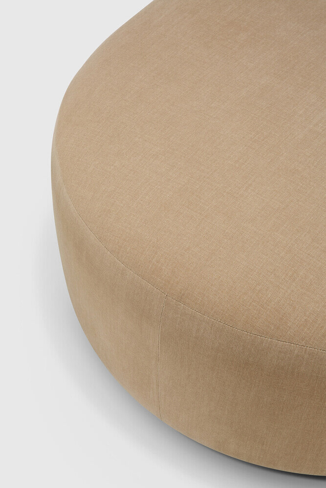 Ethnicraft Halfronde Hocker 'Bulky' 95 x 95cm, kleur Light Sepia