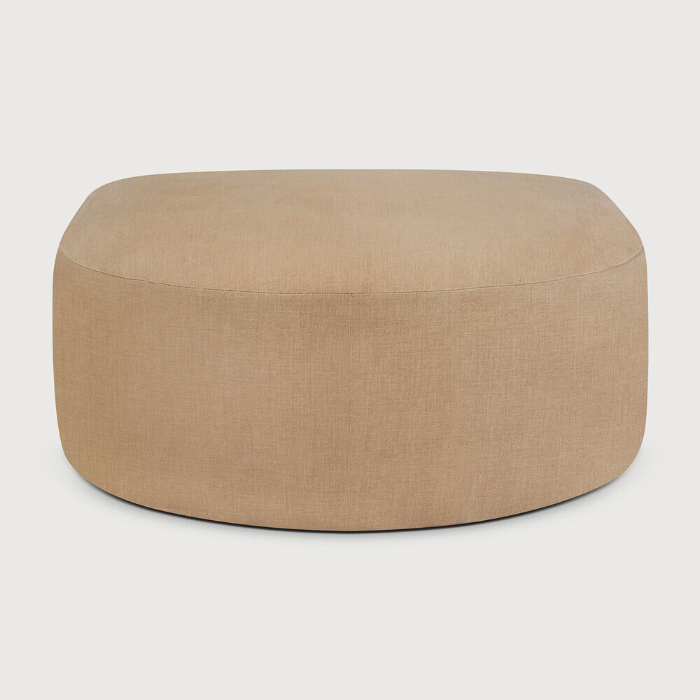 Ethnicraft Halfronde Hocker 'Bulky' 95 x 95cm, kleur Light Sepia
