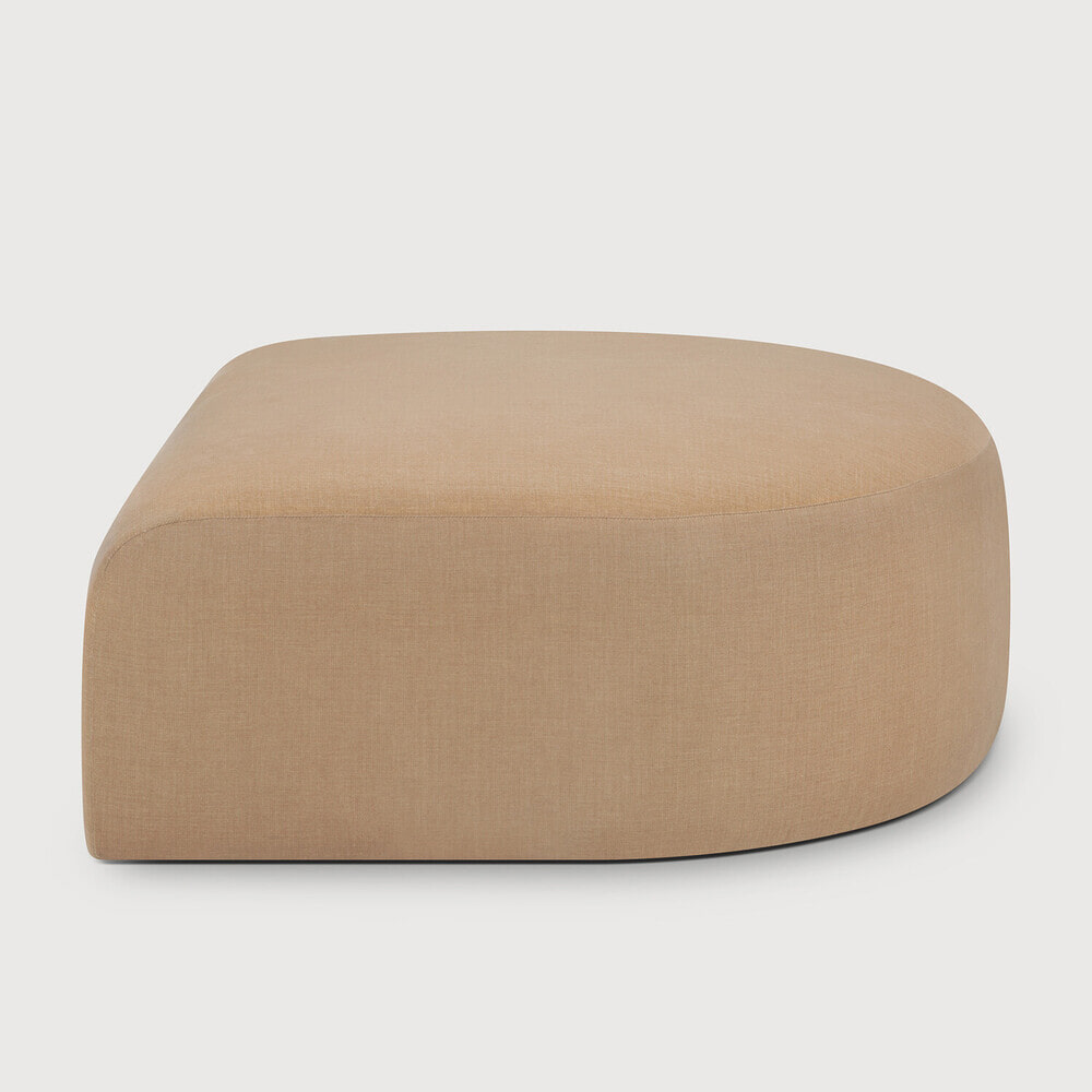 Ethnicraft Halfronde Hocker 'Bulky' 95 x 95cm, kleur Light Sepia