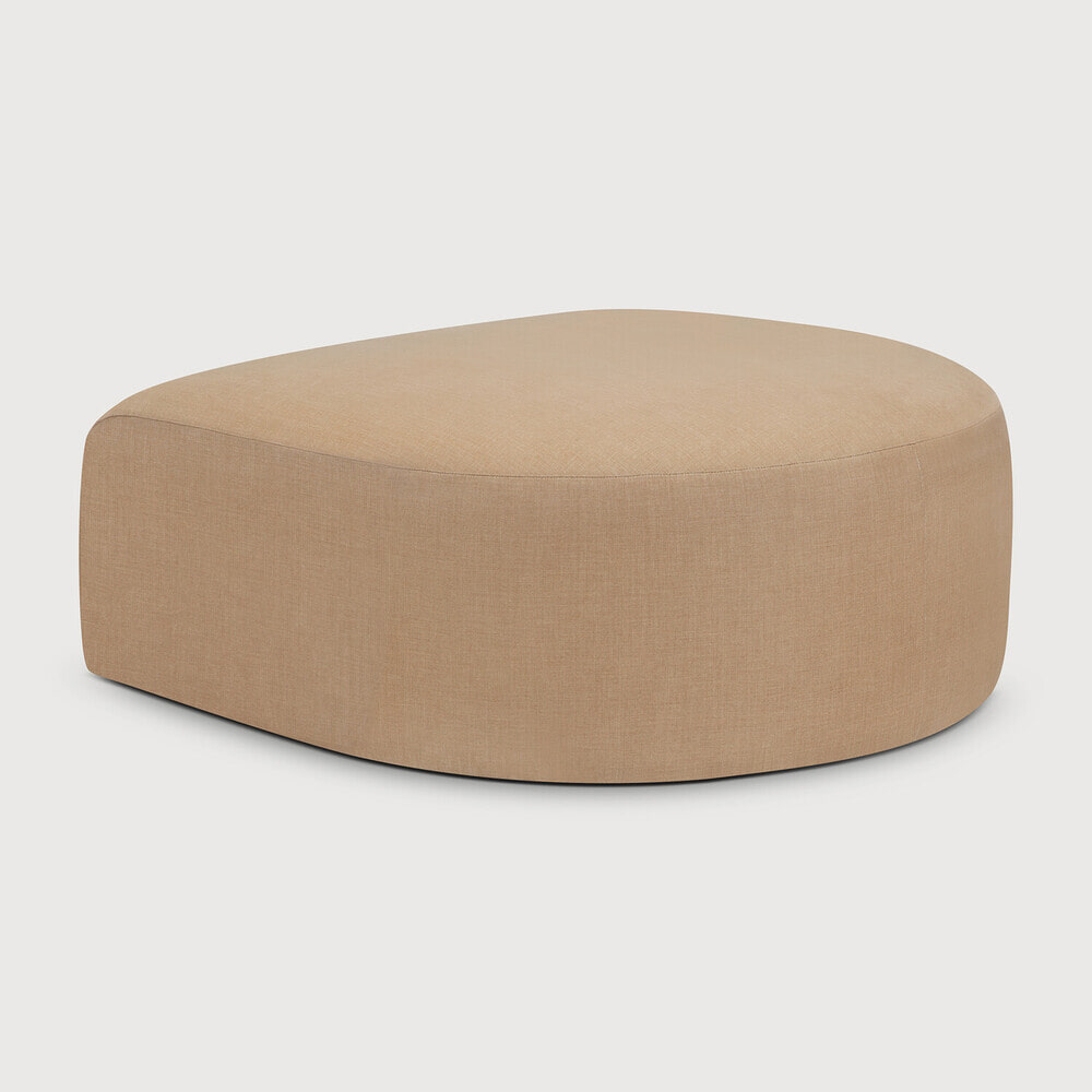Ethnicraft Halfronde Hocker 'Bulky' 95 x 95cm, kleur Light Sepia