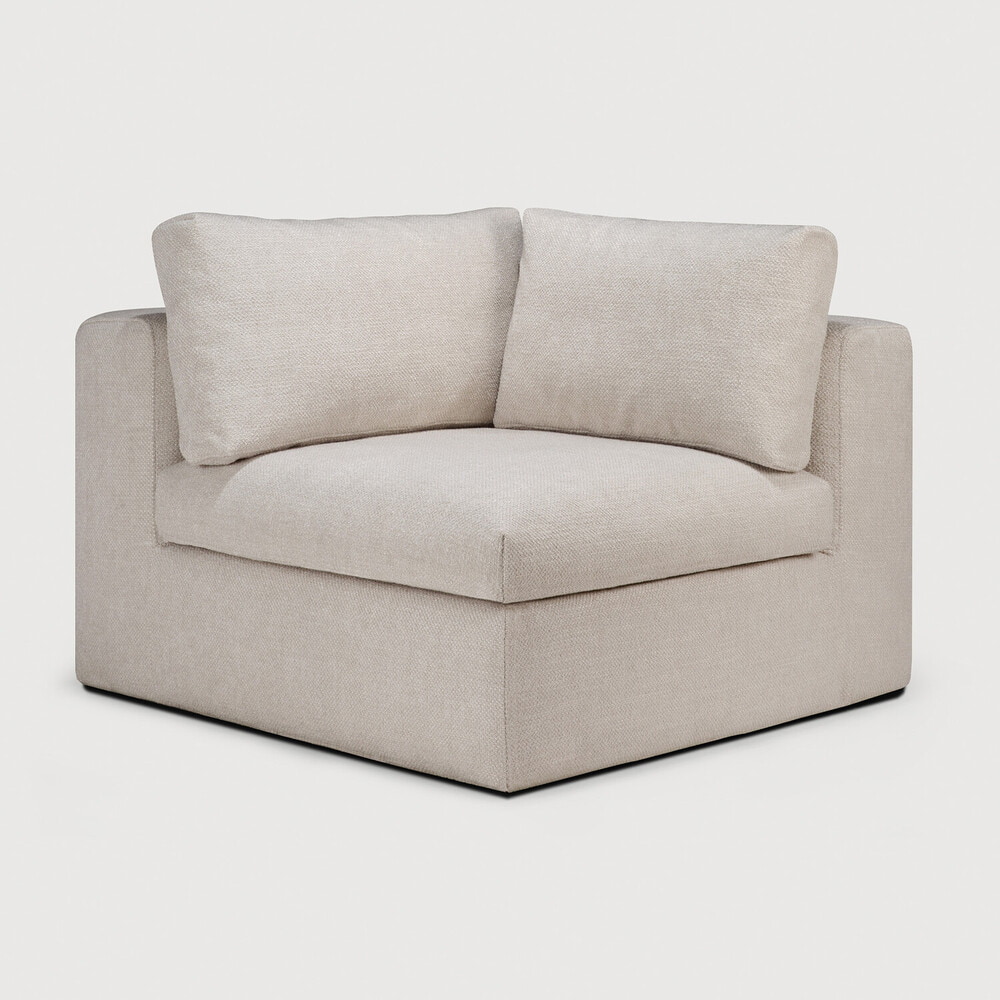 Ethnicraft Modulaire Bank 'Mellow' Hoek, kleur Ivory