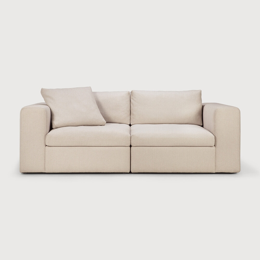 Ethnicraft Kussen 'Mellow' t.b.v. Bank Mellow, kleur Off White