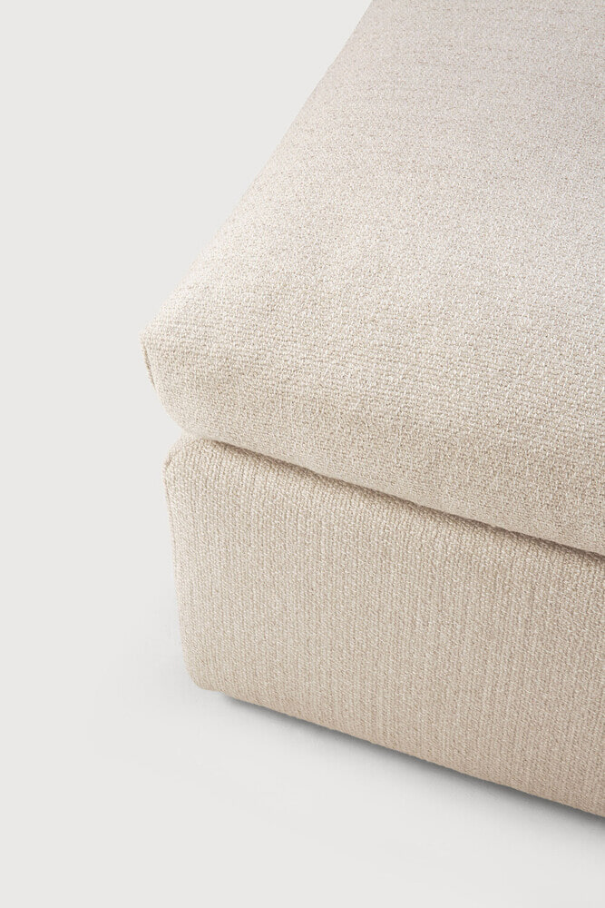 Ethnicraft Hocker 'Mellow' 80 x 80cm, kleur Off White
