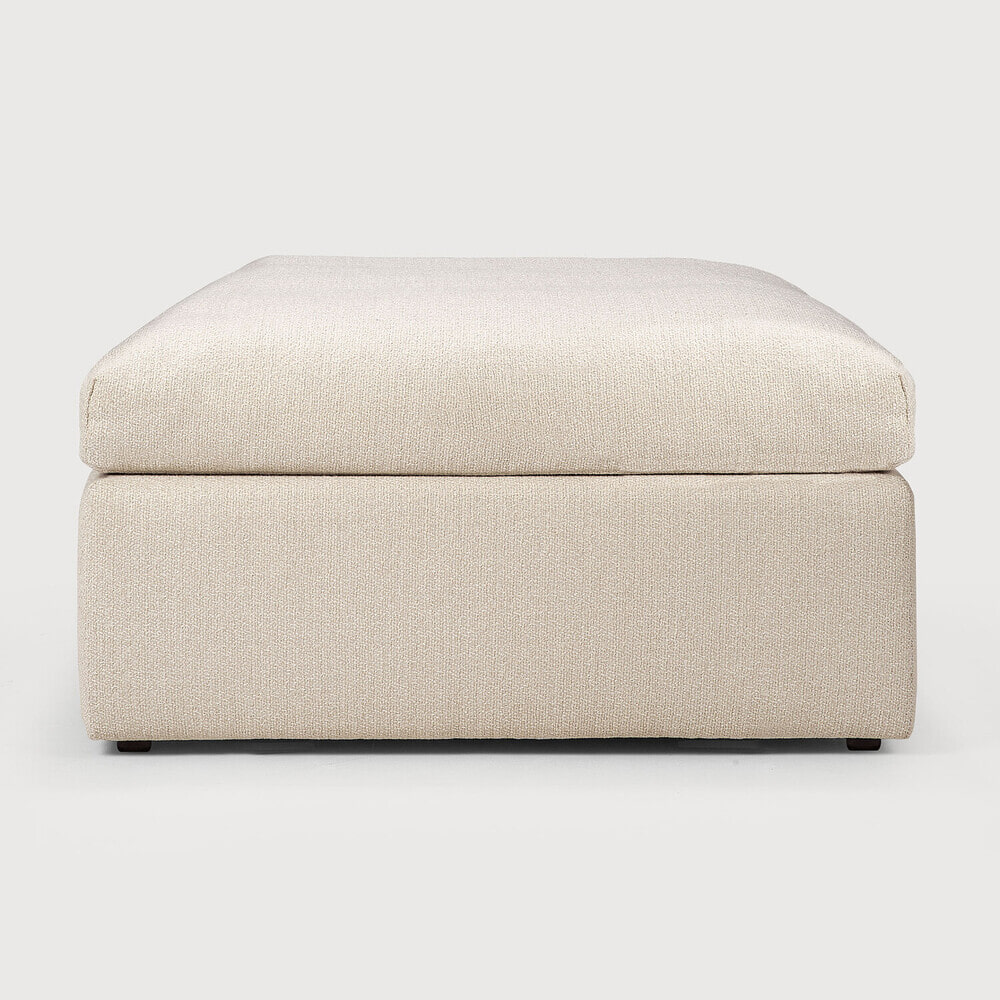 Ethnicraft Hocker 'Mellow' 80 x 80cm, kleur Off White