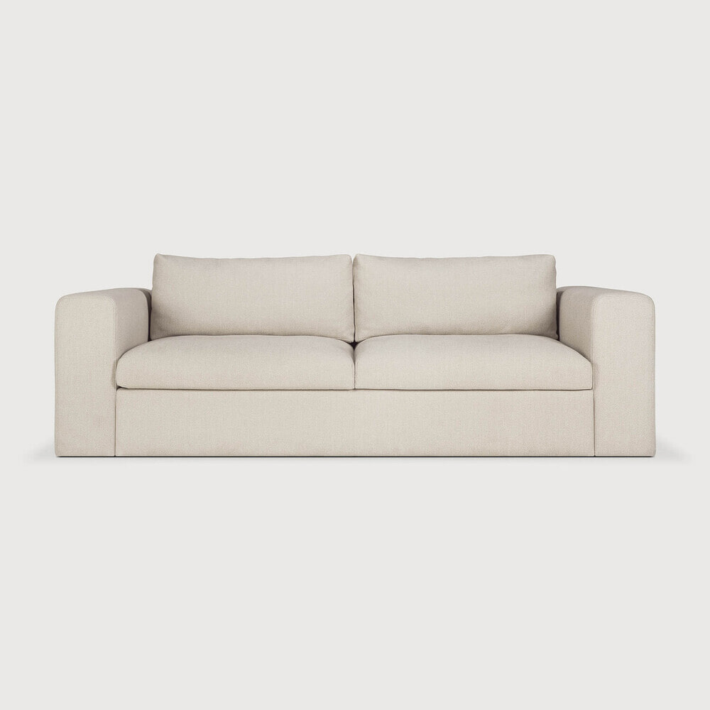 Ethnicraft 3-zits Bank Mellow - Off White