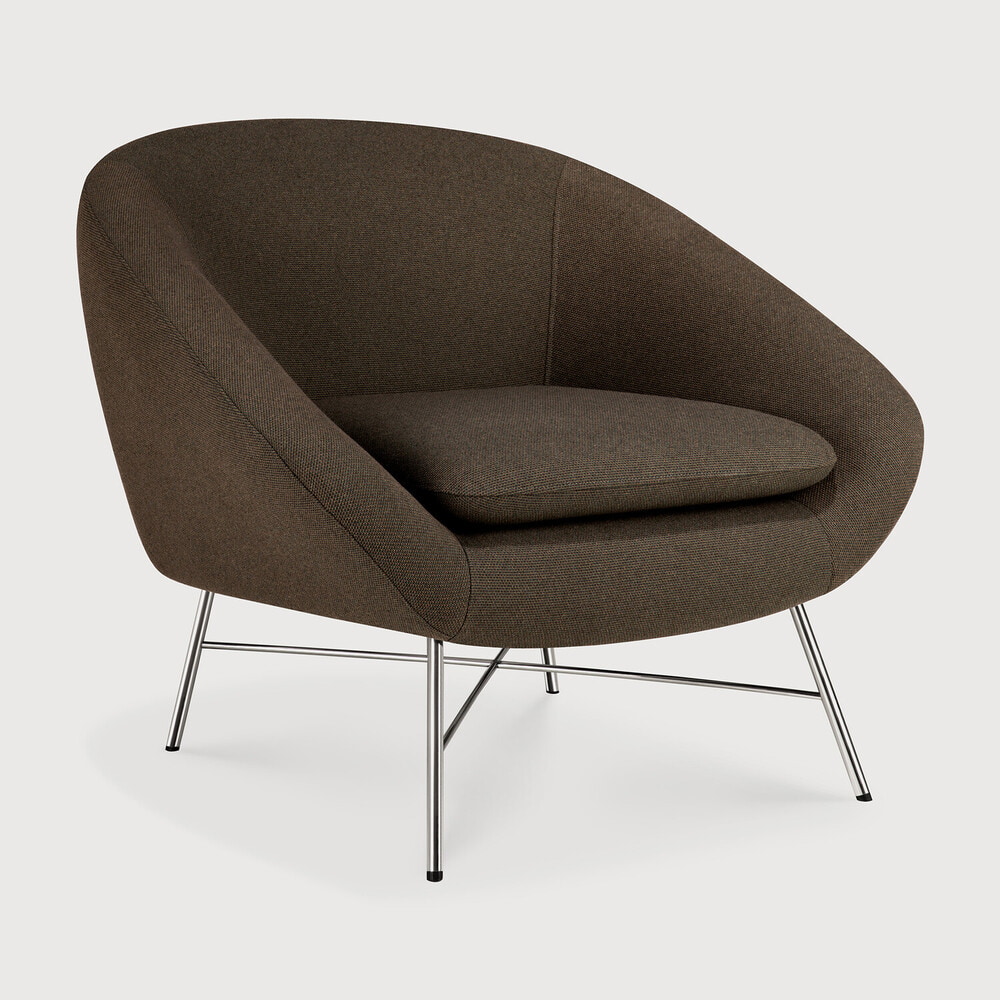 Ethnicraft Fauteuil Barrow Structuurstof - Paon