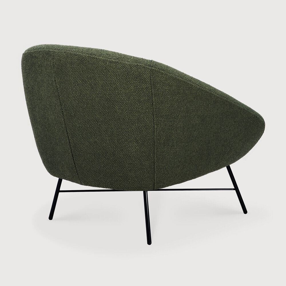 Ethnicraft Fauteuil 'Barrow' Structuurstof, kleur Pine Green