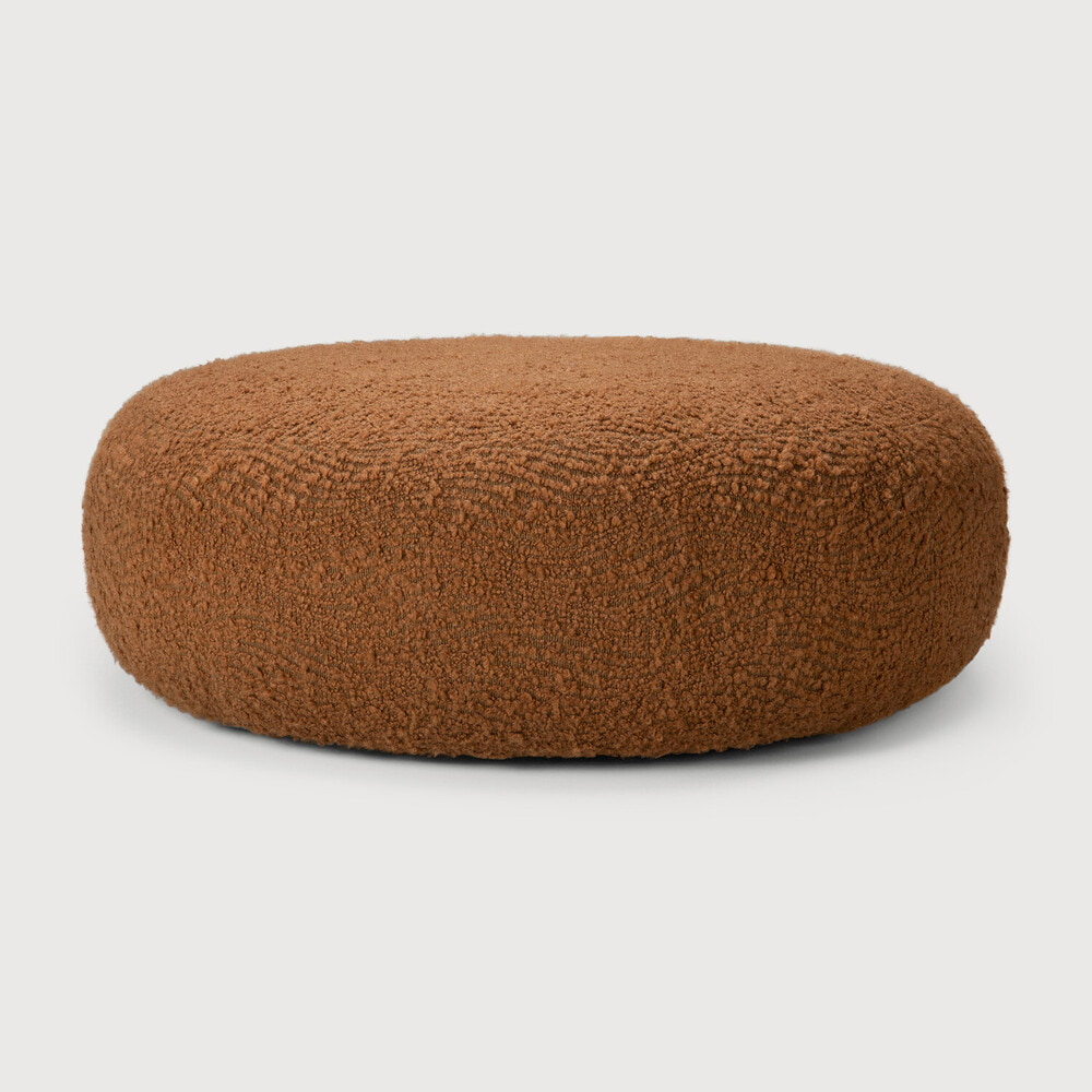 Ethnicraft Poef Orb Bouclé - Cinnamon