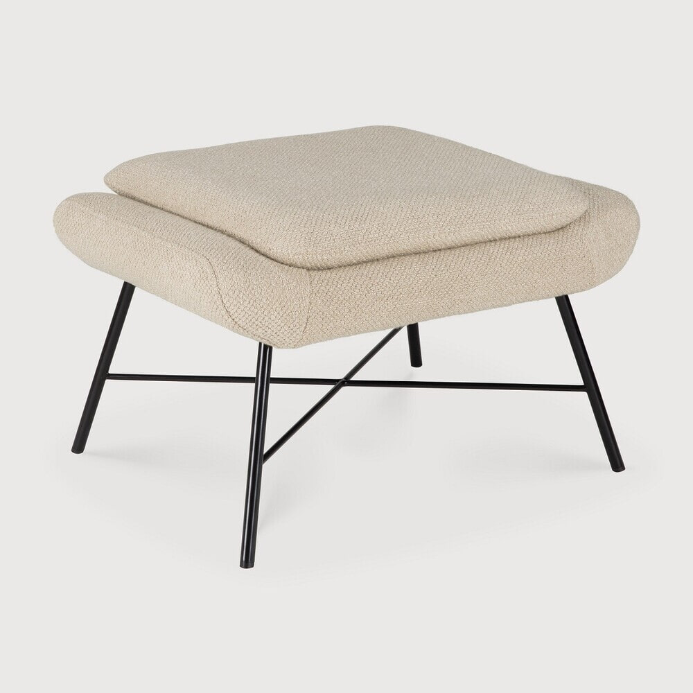 Ethnicraft Hocker Barrow Structuurstof - Off White