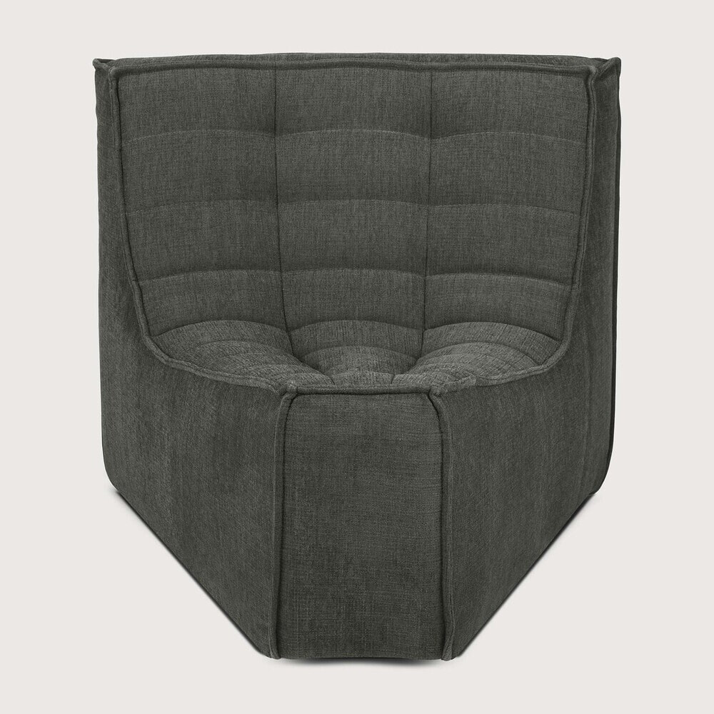 Ethnicraft Modulaire Bank 'N701' Eco, 45° Rond Hoekelement, kleur Moss