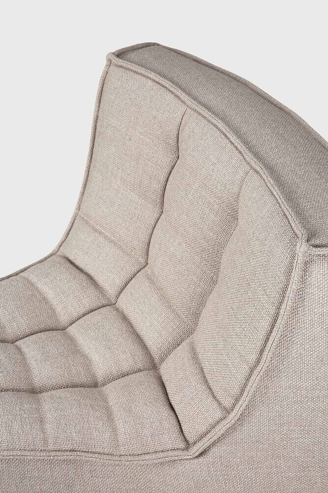 Ethnicraft Modulaire Bank 'N701' 45° Rond Hoekelement, kleur Beige